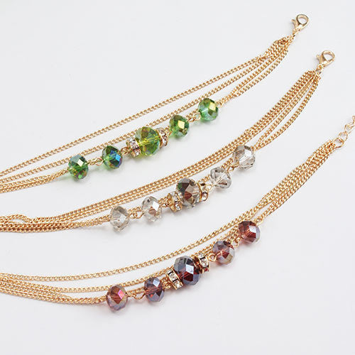 Vintage Stones & Chains Bracelet