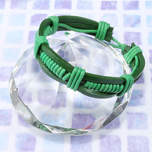 Wrapped Cord Leather Bracelet