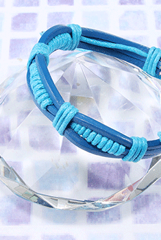 Wrapped Cord Leather Bracelet