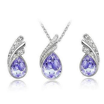 Crystal Water Drop Set