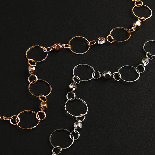 Circle Accent Back Necklace