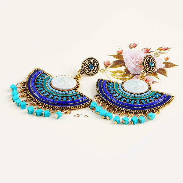 flower Pendant drop earrings