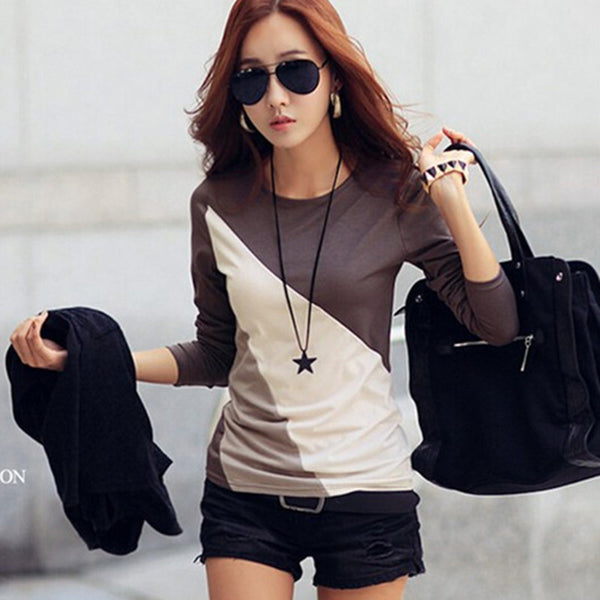 O-Neck Mixed Color T Shirt