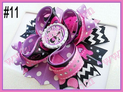 4.5"  Inspired Boutique Layered Hair Bow (50pcs/lot)