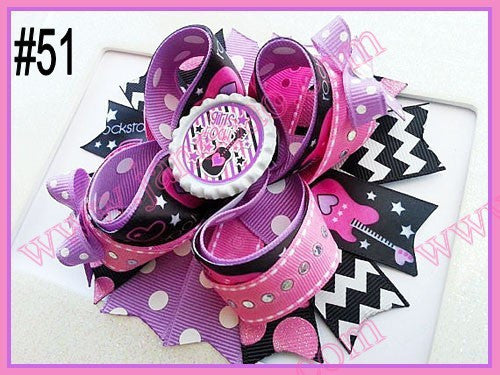 4.5"  Inspired Boutique Layered Hair Bow (50pcs/lot)