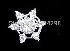 Princess Snowflake Rhinestone Hair Clips