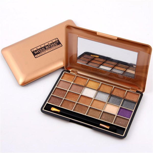 Miss Rose Shimmer Eyeshadow Palette (24 colors )