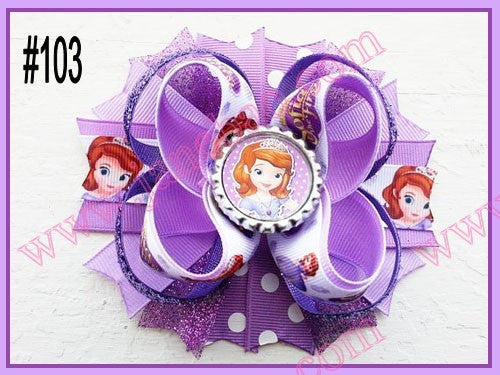 4.5"  Inspired Boutique Layered Hair Bow (50pcs/lot)