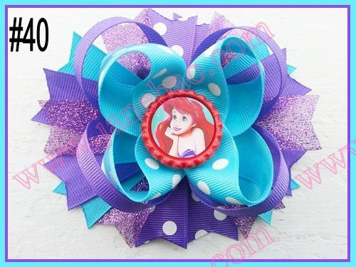 4.5"  Inspired Boutique Layered Hair Bow (50pcs/lot)