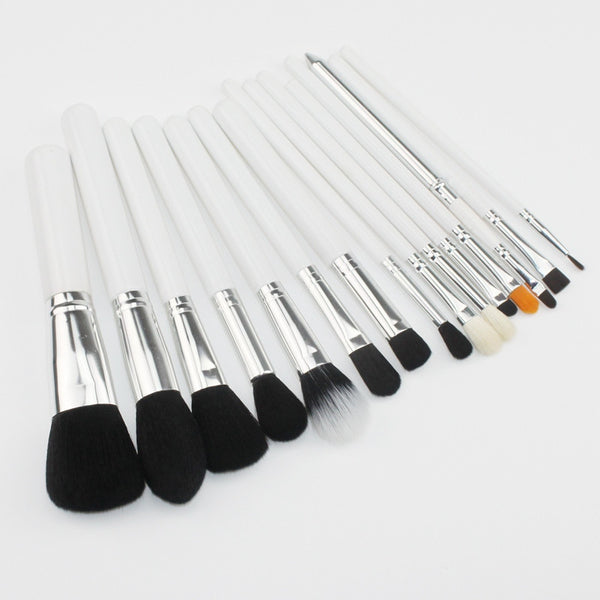 New Black Goat Hair 15 pcs makeup brushes