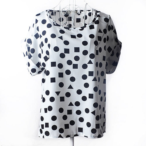 2016 estate bianco e nero stars stampa t-shirt