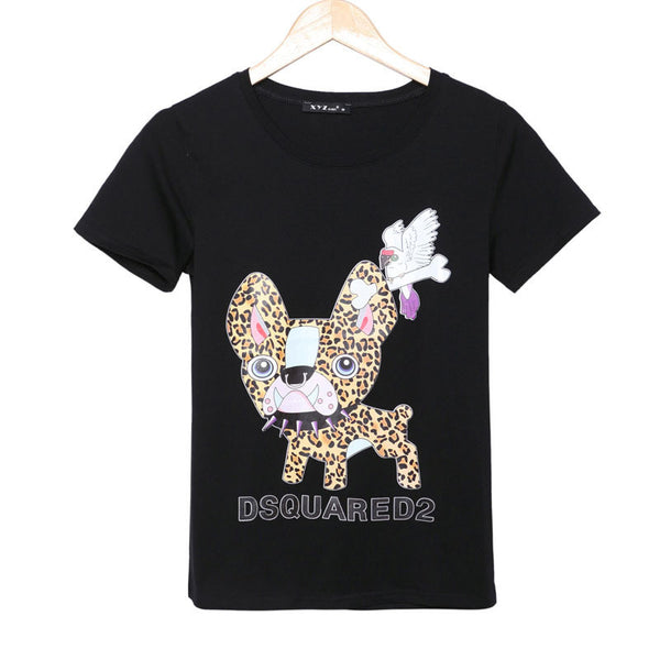 Sleeve causal punk rock plus size tees t-shirts women woman tops